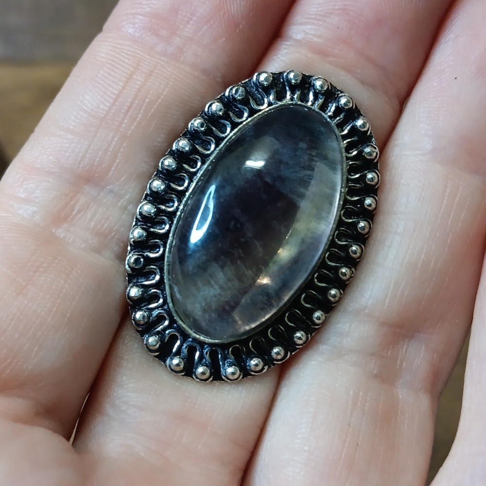 ⚡️3 for $24⚡️ Elegant Fluorite Gemstone Ring - Picture 5 of 6